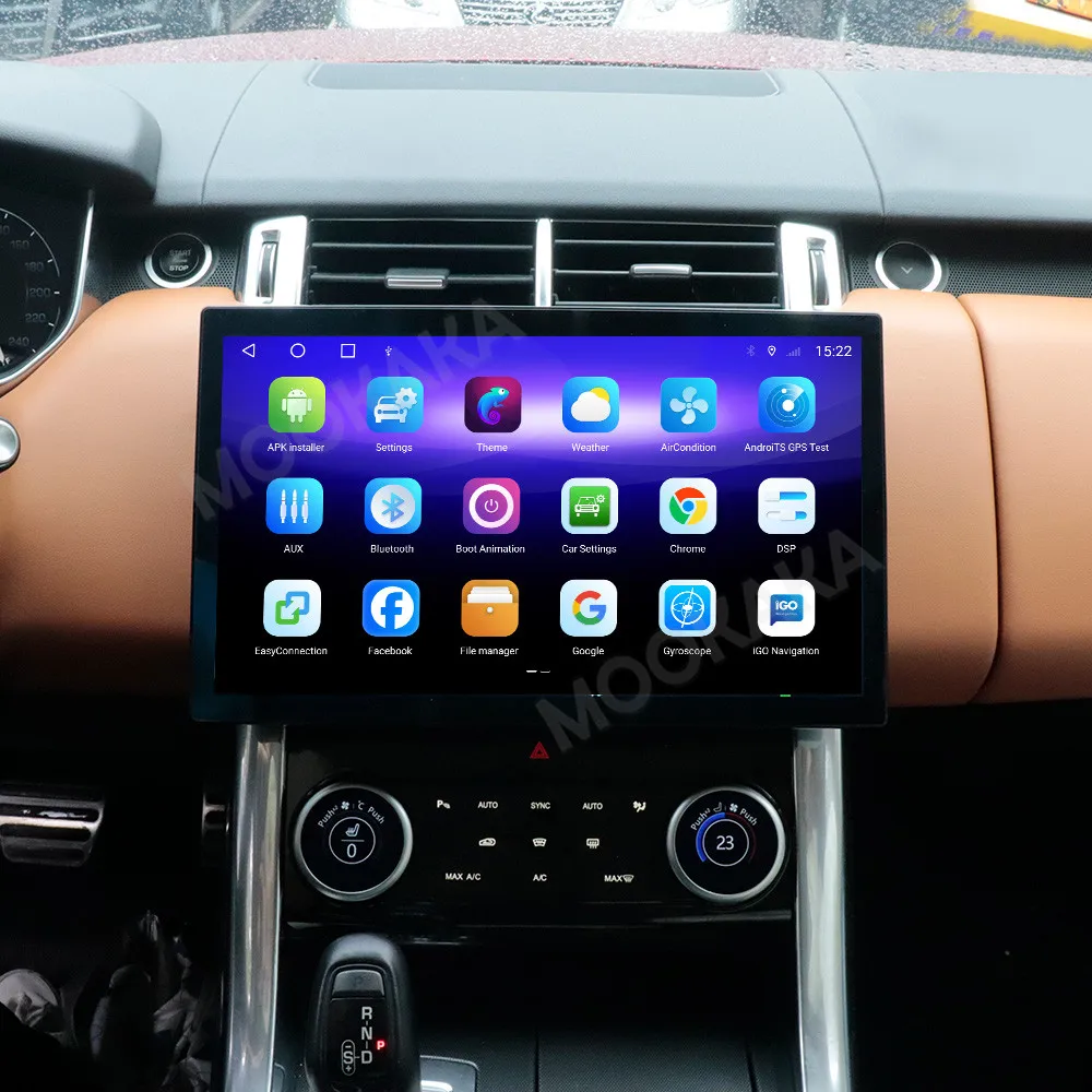 13.3 بوصة شاشة راديو السيارة لاند روفر سبورت 2013-2017 أندرويد السيارات لتحديد المواقع والملاحة الوسائط المتعددة فيديو ستيريو استقبال رئيس وحدة #4