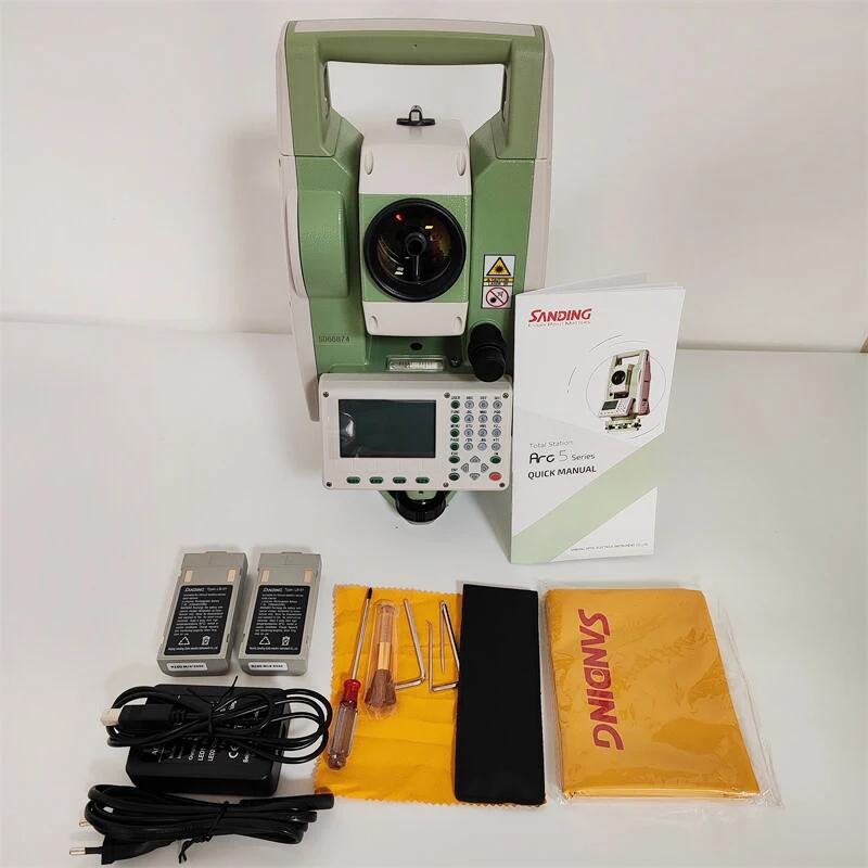 High Quality SANDING ARC5-PRO Total Station Non-Prism 1000M With BlueTooth USB Port For Land Survey 2'' Accuracy Total Station