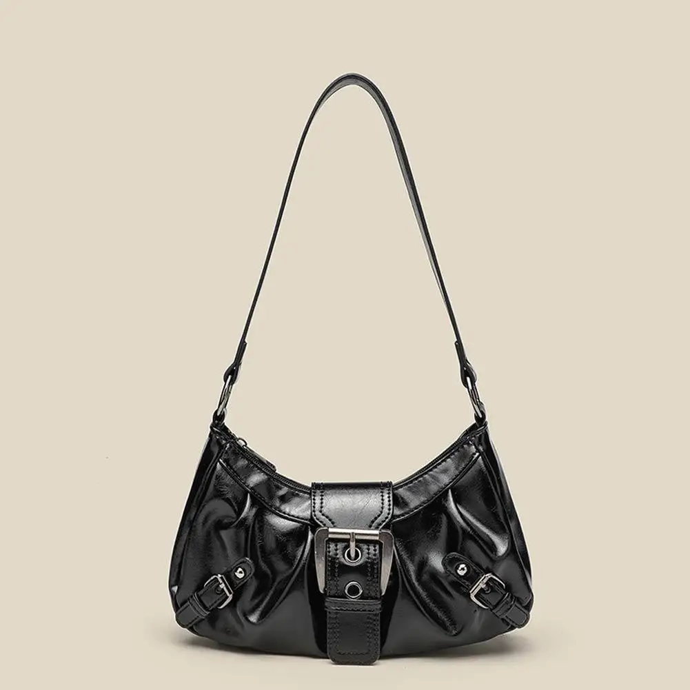 Y2K Retro Plissierte Hobo-Schultertasche für Damen, Bestseller im Maillard-Stil, Unterarmtasche, Clutch-Handtasche für Reisen, Arbeit und Shopping – Detail 20