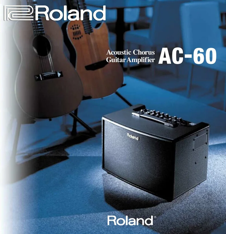 Roland Ac33-rw Rosewood Acoustic Guitar Speaker Amp 60w With Original Package