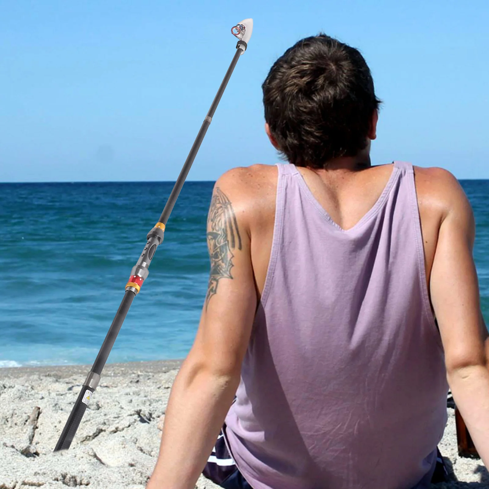 

2.4M Telescopic Rod Retractable Eva Handle Strong Tension Portable Large Capacity Gift For Fisher Retractable Fishing Rod