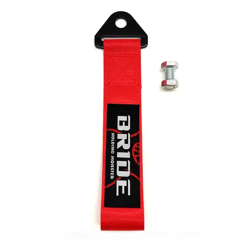 새로운 뜨거운 판매 9 색 자동차 스타일링 패션 태그 JDM 스타일 자동차 견인 나일론 로프 후크 신부 자동 견인 스트랩 액세서리