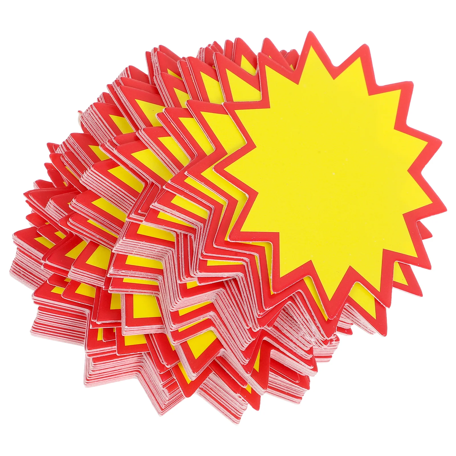

100Pcs Price Tags Burst Signs Supermarket Retail Sale Labels Small Writable Price Labels for Store Product Pricing