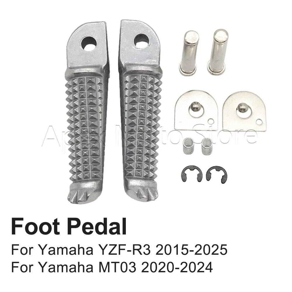 

For Yamaha MT03 MT 03 2020-2024 YZF-R3 YZF R3 2015-2025 2024 2023 2022 2021 Motorcycle Rear Footrest Foot Pegs Pedal