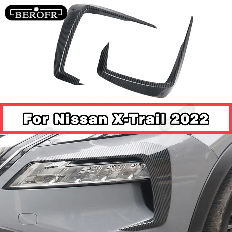 

Front Bumper Spoiler Lamp Wind Knife Cover Trim Canard Body Kit For Nissan X-Trail Front bumper Wind Knife 2022
