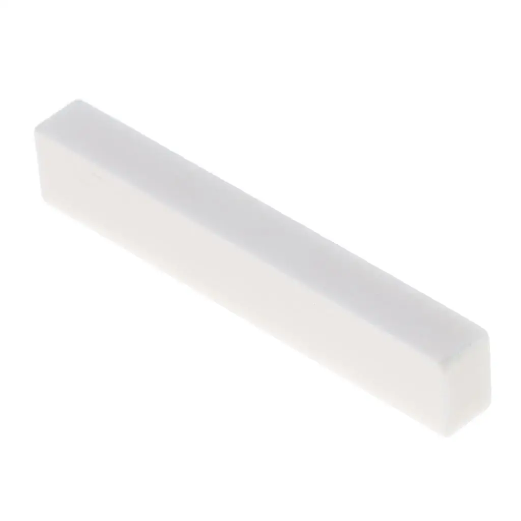 Acoustic Guitar White Bone Bridge Nut for Instruments Replaces Parts White