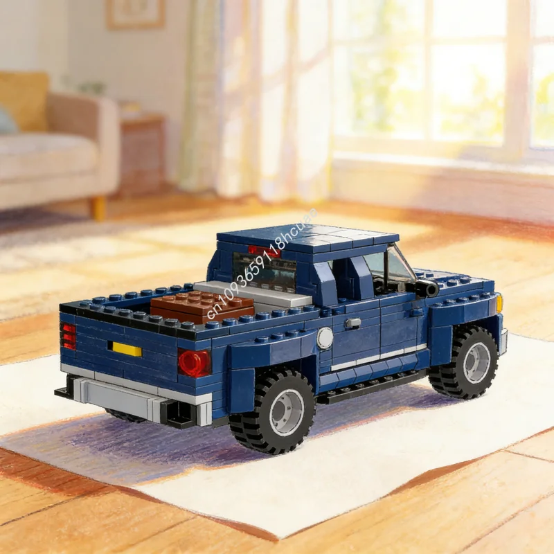 962pcs MOC Chevroleteed Silverado Dual Pack City Champions Model Building Blocks Toys Architecture Festival Gifts Brick
