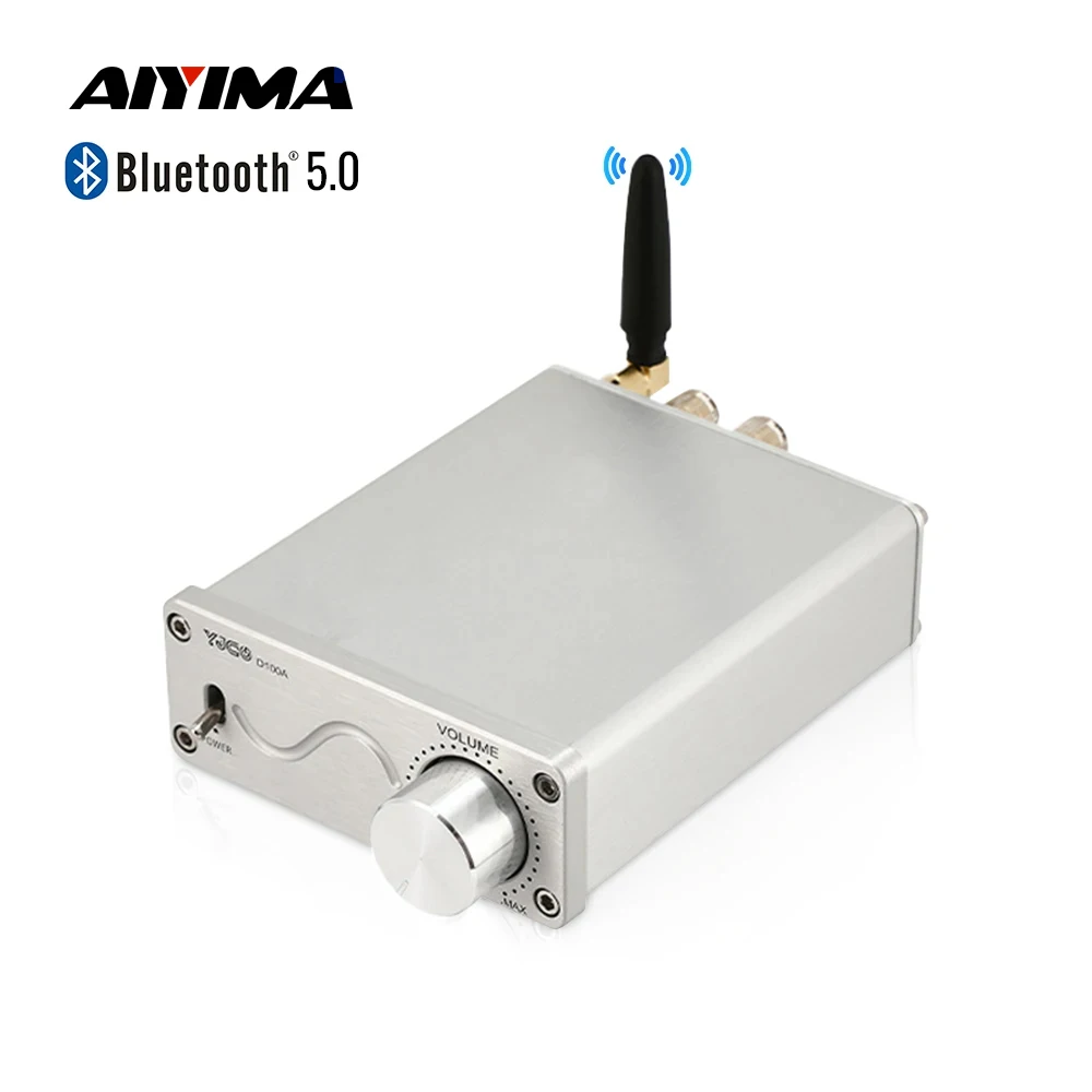 

AIYIMA TPA3116 Bluetooth 5.0Power Amplifier 100Wx2 Dual Channel Stereo Amp HiFi Audio Amplifier Home Sound Amplify Super MA12070