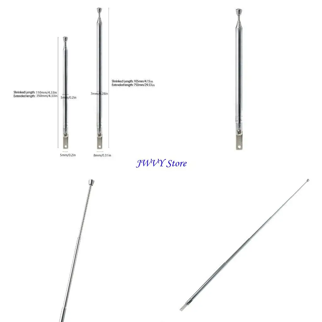 Antena universal do receptor antena extensível 573A para acessórios rádio conector