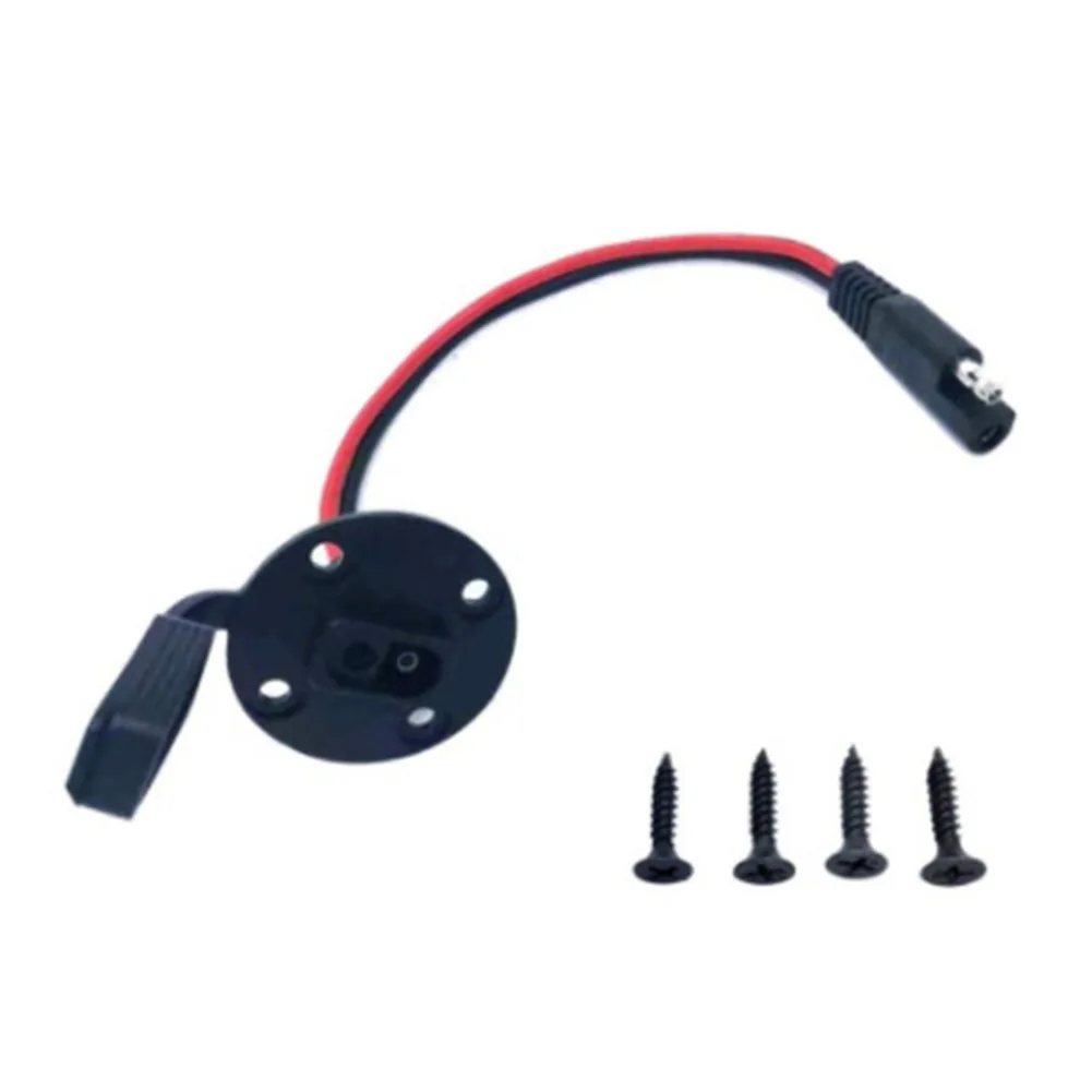 

Кабельный разъем SAE, 2 шт., 12AWG, совместимый с мотоциклами, каяками, газонокосилками, простая установка, красный и черный цвет 2