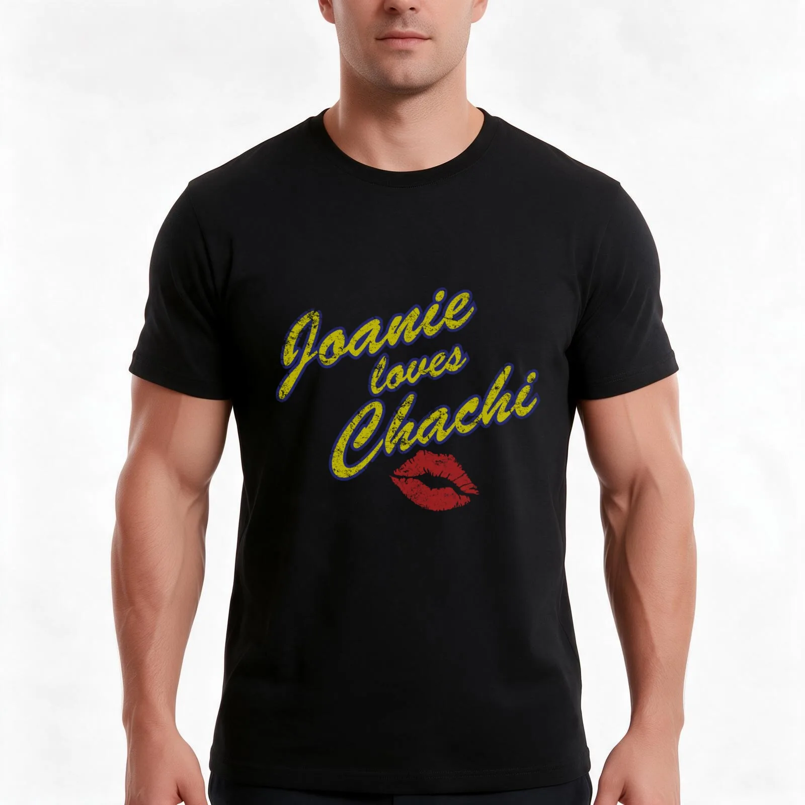 Joanie Love Chachi T-Shirt Summer Casual Cotton Tee Oversized Streetwear Tops Vintage Graphic Print Loose Fit Short Sleeve