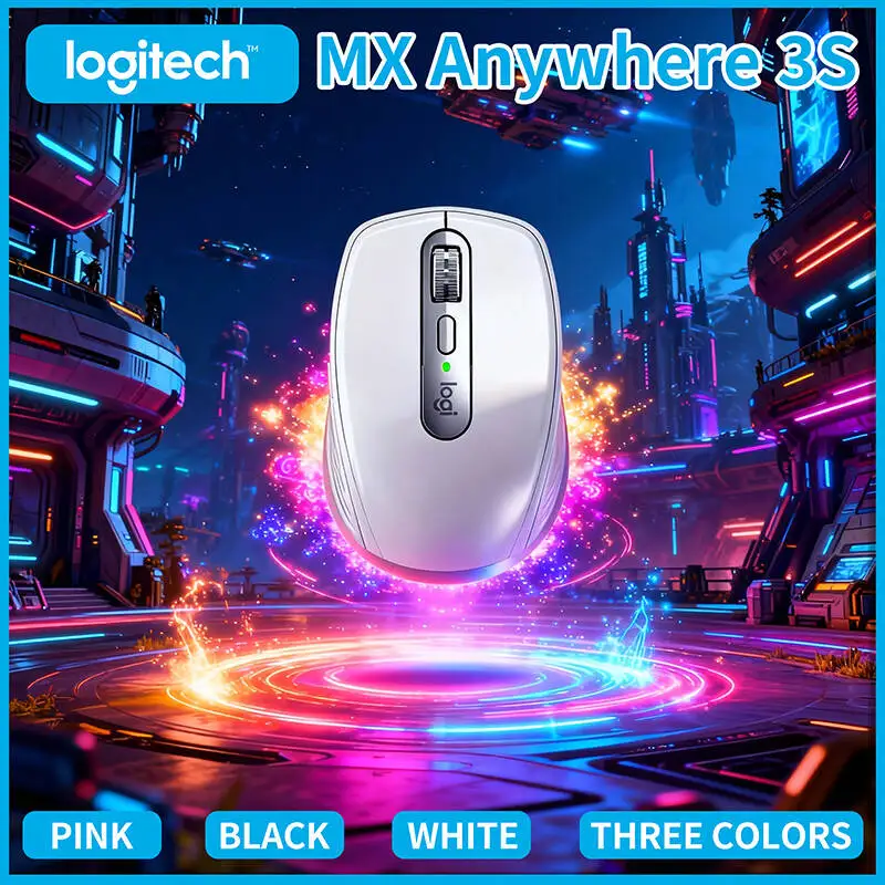 

Portable MX Anywhere 3S - 8K DPI, MagSpeed Scroll, Anti-Slip, Ideal for Field Work & On-Site Office Task