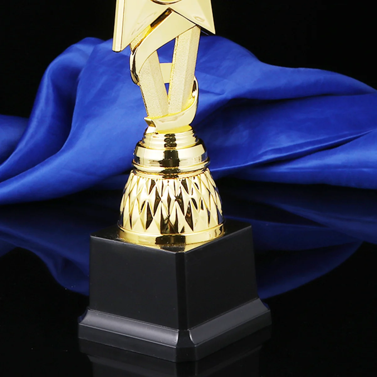 25 Cm Feestartikelen Trofee Ster Ribbon Award Cup Trofeeën Gouden Voetbalprijs