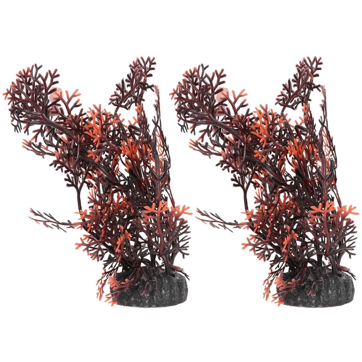 

2Pcs Realistic Simulated Aquatic Plants Dense Leaves Environmental Plastic Natural Aquarium Water Plants Decorations