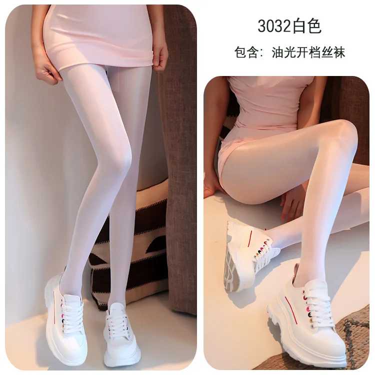 

Длинное ночное сексуальное женское белье Сексуальные чулки Женские черные шелковые блестящие чулки с открытой промежностью Легко разрывается Искушение Не нужно снять Открытая промежность 3032