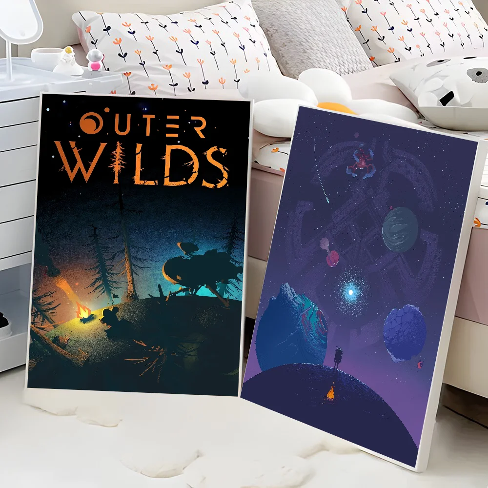 Outer Wilds Self-adhesive Art Poster Whitepaper Sticker DIY Room Bar Cafe Wall Decor