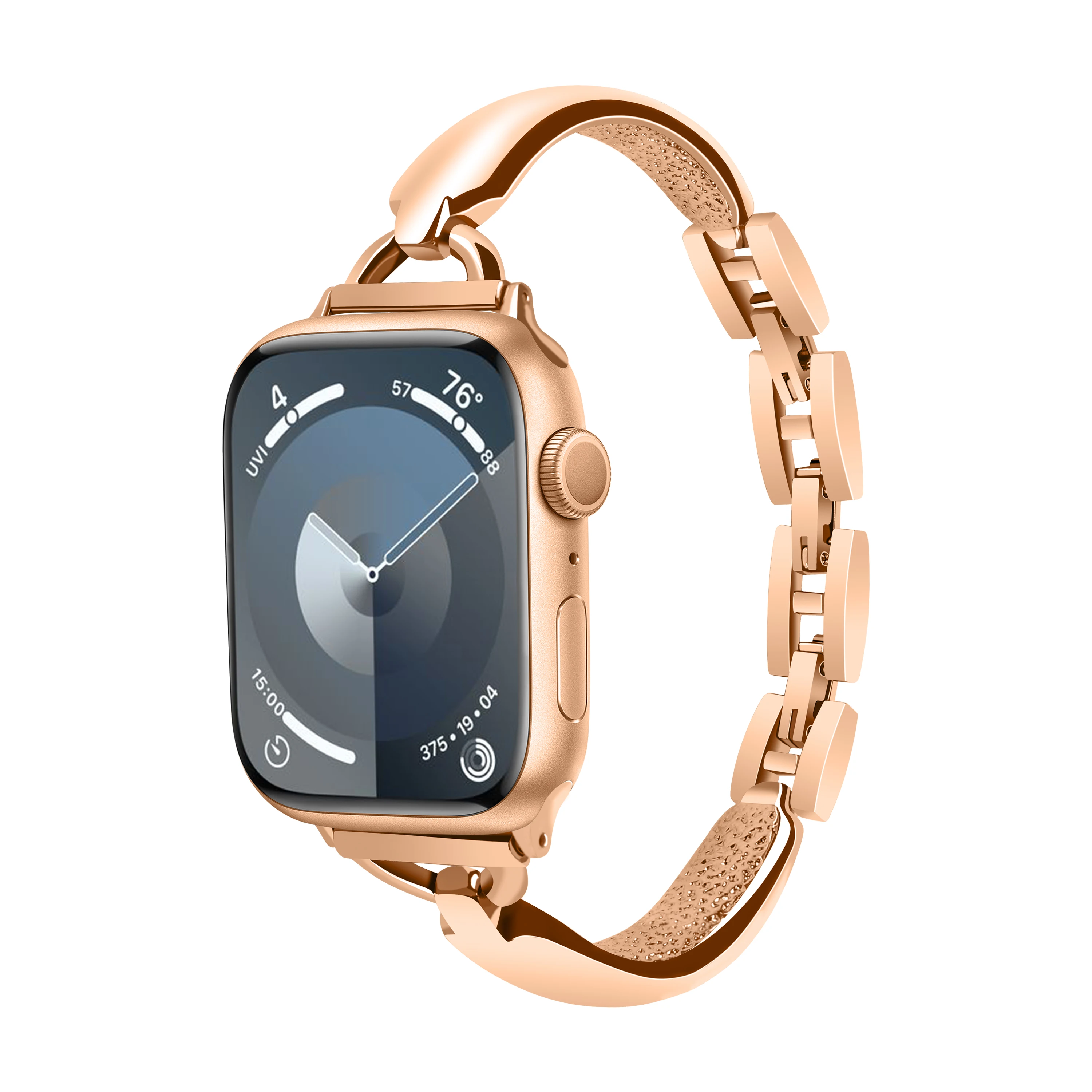 Original Metal Strap for Apple Watch 45mm 42mm Iwatch Series 7 6 5 4 3 44mm 38mm 41mm 40mm Women Bracelet kirsite Wristband