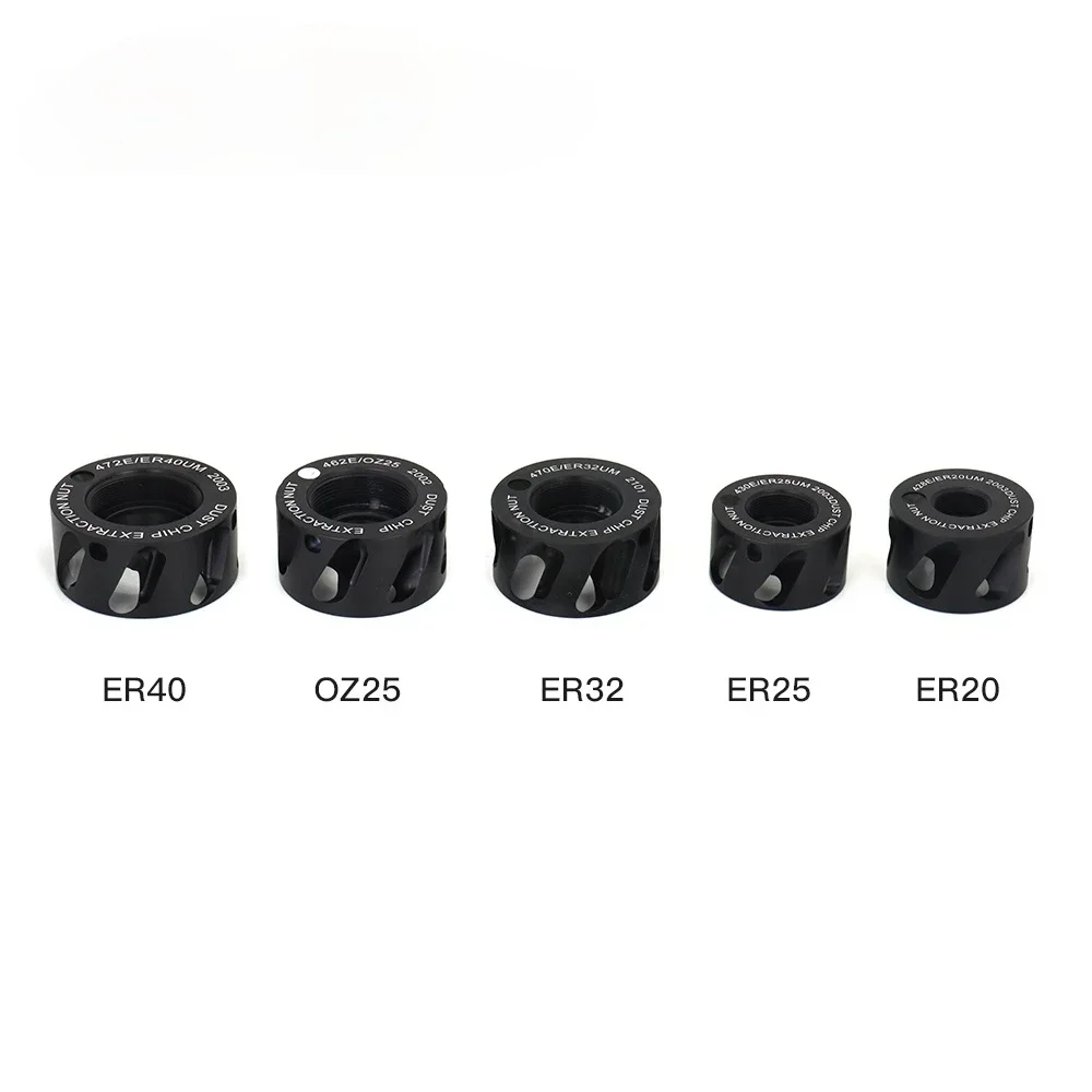 Vacuum Nut for ER20 ER25 ER32 ER40 Collect Chuck CNC Router Dust Extraction Nuts