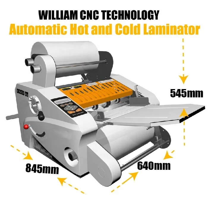 Small Width Format Laminator Hot and Cold Laminating Machine