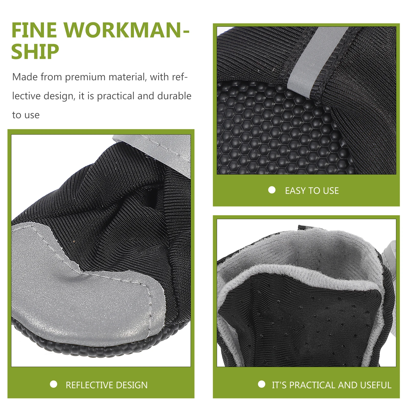 

4pcs Dog Shoes Pet Breathable Anti-skid Outdoor Footwear Reflective Puppy Small Size Soft Bottom Lightweight Durable