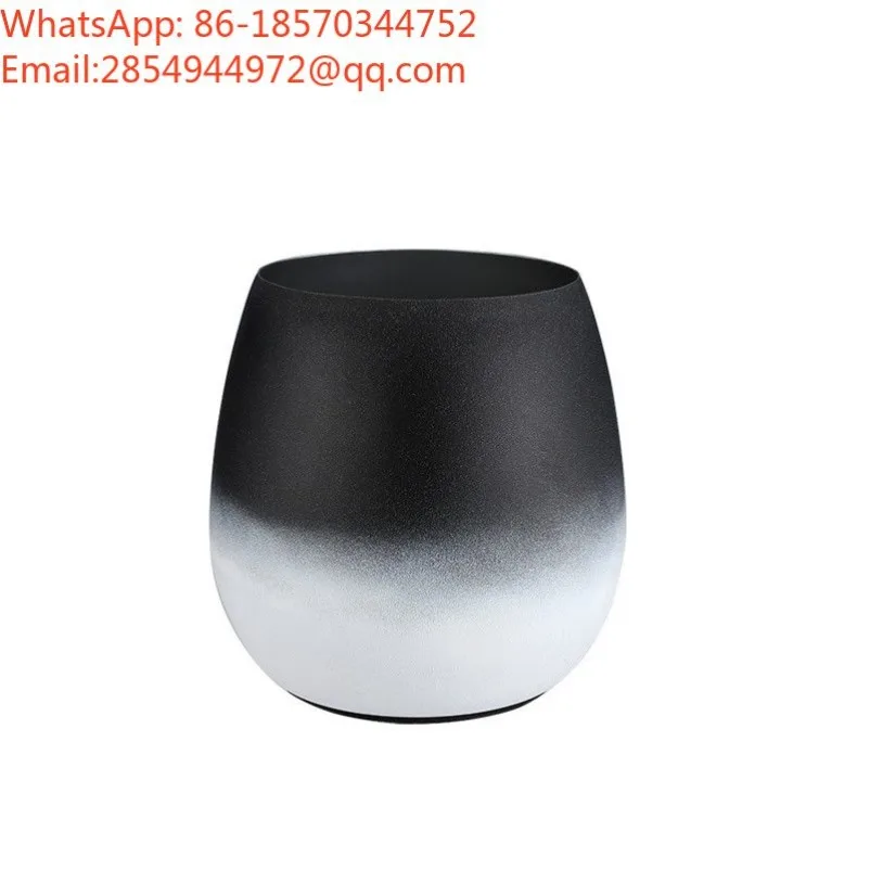 Fashion Gradual Change Champagne Bucket Stainless Steel Ice Bucket Creative Ornament