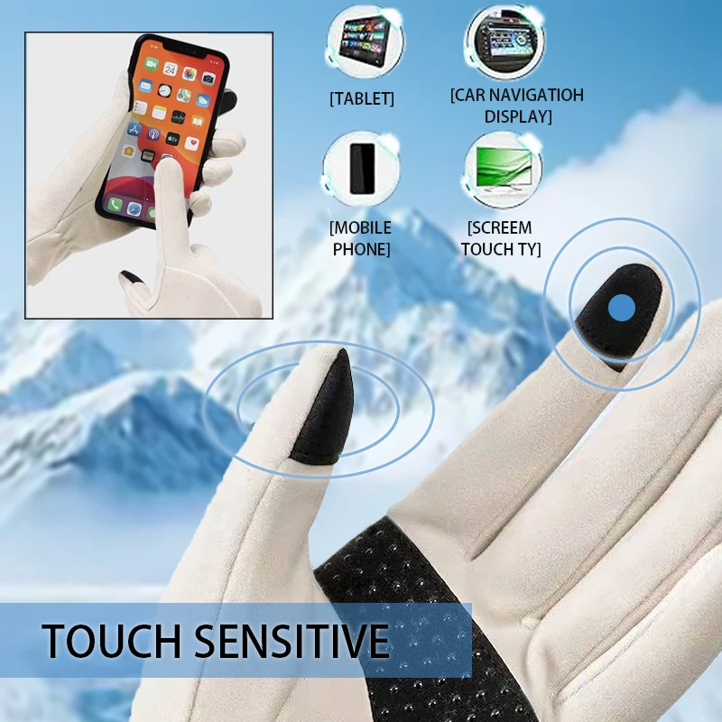 MuqiNush Lightweight Running Gloves, Touch Screen Anti-Slip Warm Liners for Cycling Biking Sporting Driving Skiing for Men Women