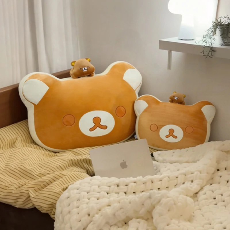

New Cute Rilakkuma Pillow Plush Doll Pancake Teddy Bear Rilakkuma Bear Dress Up Raccoon Plushies Pelcuhe Stuffed Doll Kid Gift