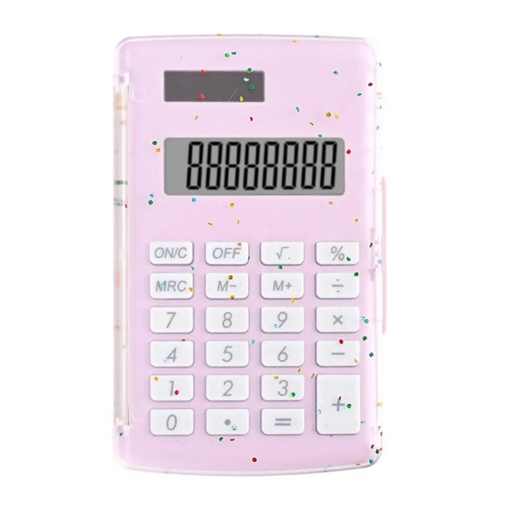 Lcd Display Calculator Portable Solar Battery Operated Desktop Calculator with Lcd Display 8 Digits Big Buttons Student Finance