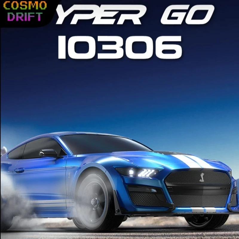 

Радиоуправляемая модель автомобиля HYPER GO 10306 1/10 масштаба, Mustang Shelby, электрическая, 4WD, для дрифта, ралли и гонок, для любителей радиоуправляемых моделей.