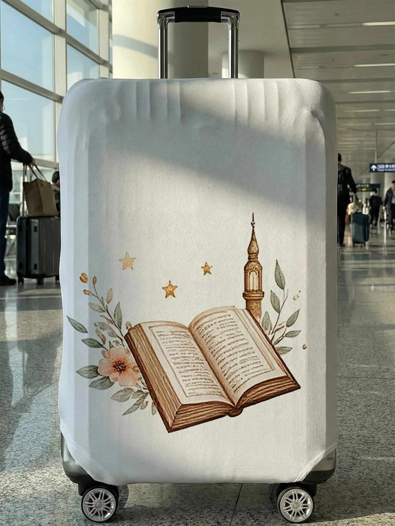 

Чехол для багажа с принтом Moon Star Minaret, подходит для чемоданов 18-32 дюймов, чехол для ручки чемодана, дорожные аксессуары