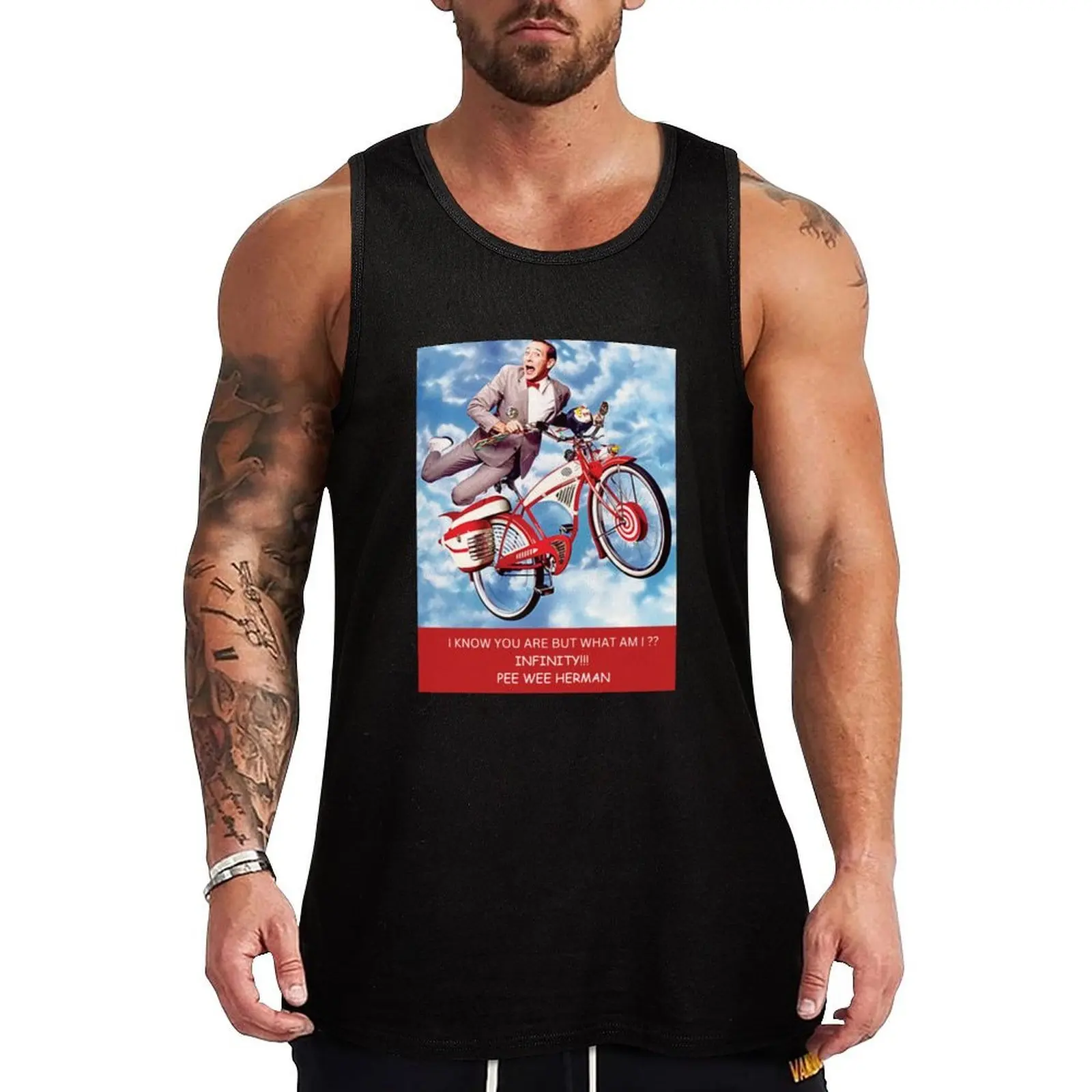 

PEEWEE HERMAN St Tank Top bodybuilding men fitness mens clothing gym clothes man