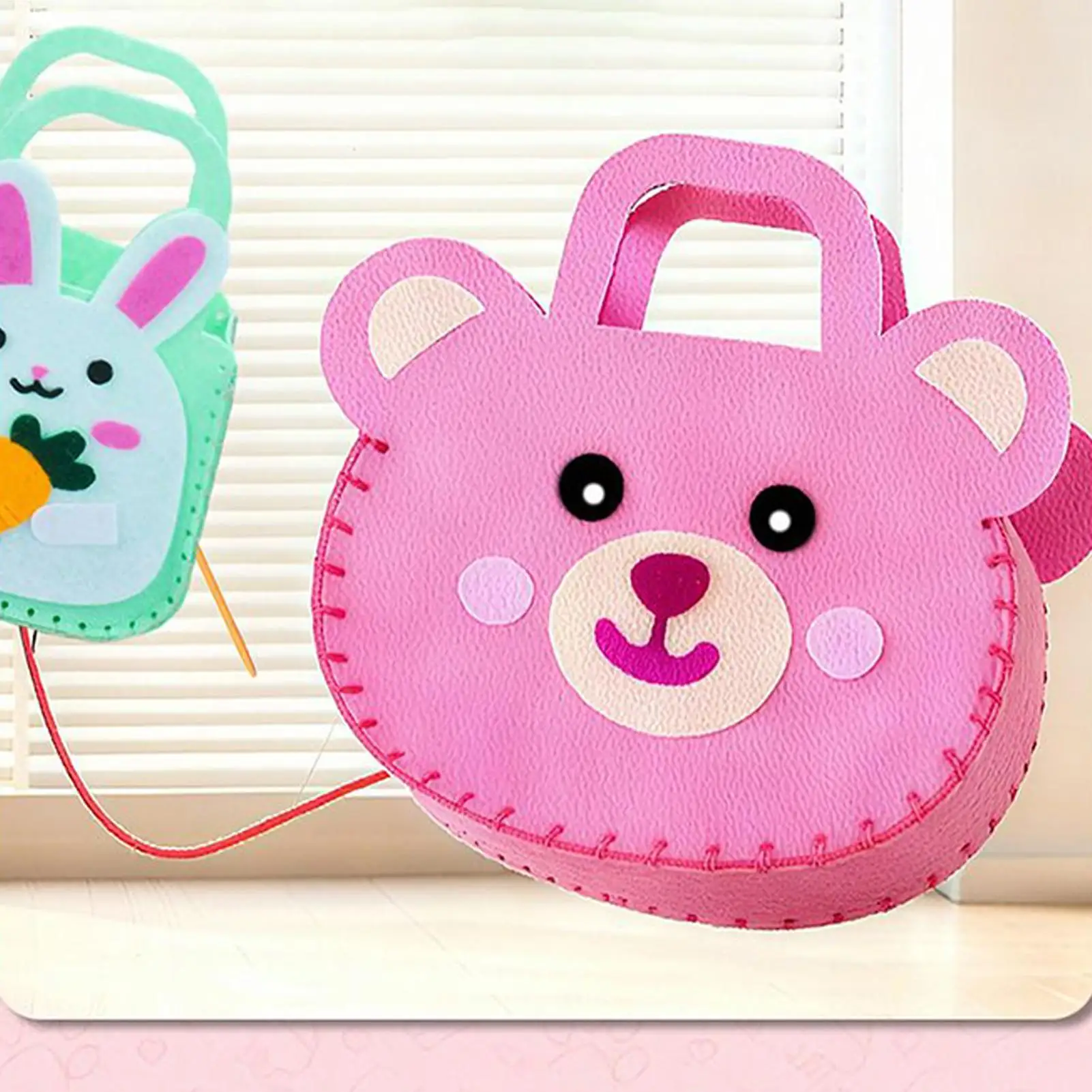 Naaitassets voor kinderen Interactieve knutselset Naaihandtassenset voor beginners Meisjes knutseliefhebbers DIY-liefhebbers Verjaardag