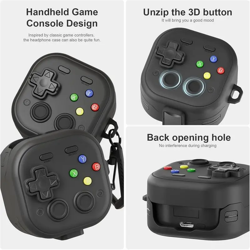 Protector Case for Galaxy Buds 4 Pro Case/Galaxy Buds 4 With Safety Lock&Phone Stand For Galaxy Buds 4/3 Pro Game Console Cases