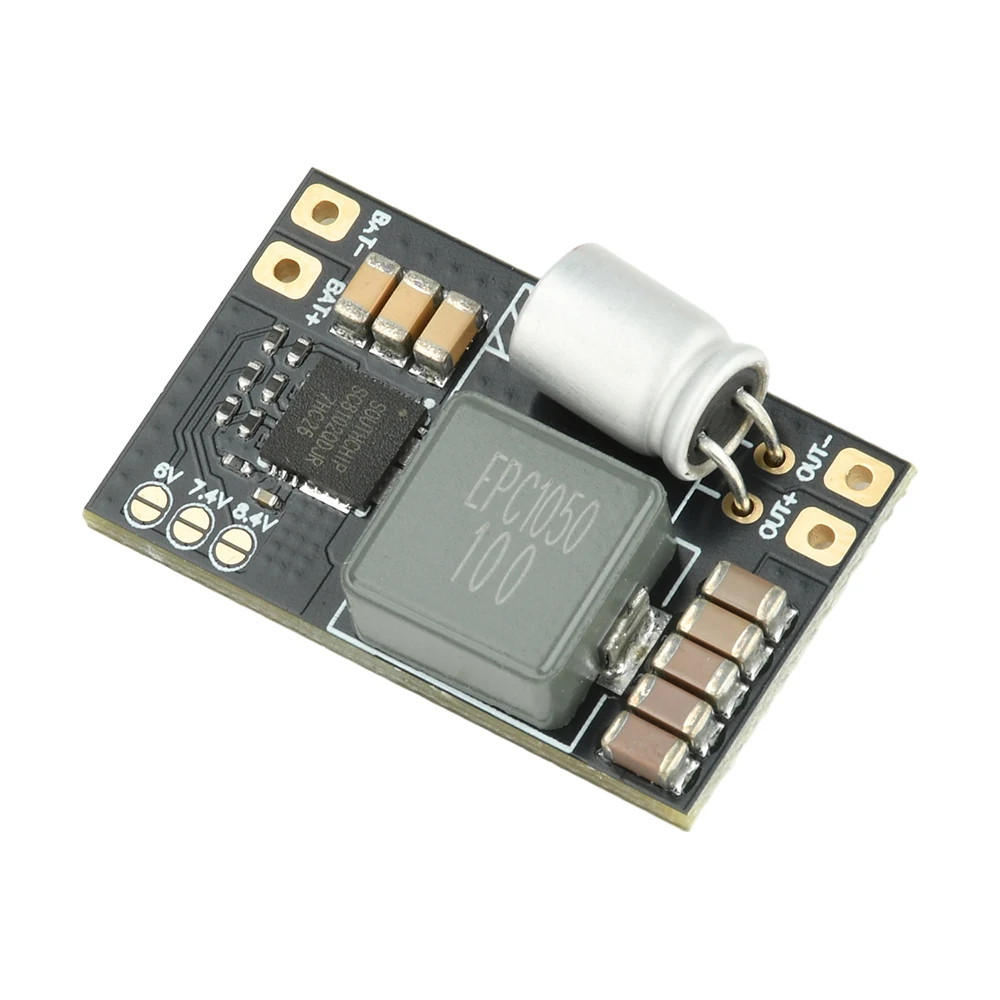 2-6S LiPo BEC Step-Down Module 5A Continuous Output Supports 5V/6V/7.4V/8.4V Selectable Voltages for RC FPV Aircraft Accessories