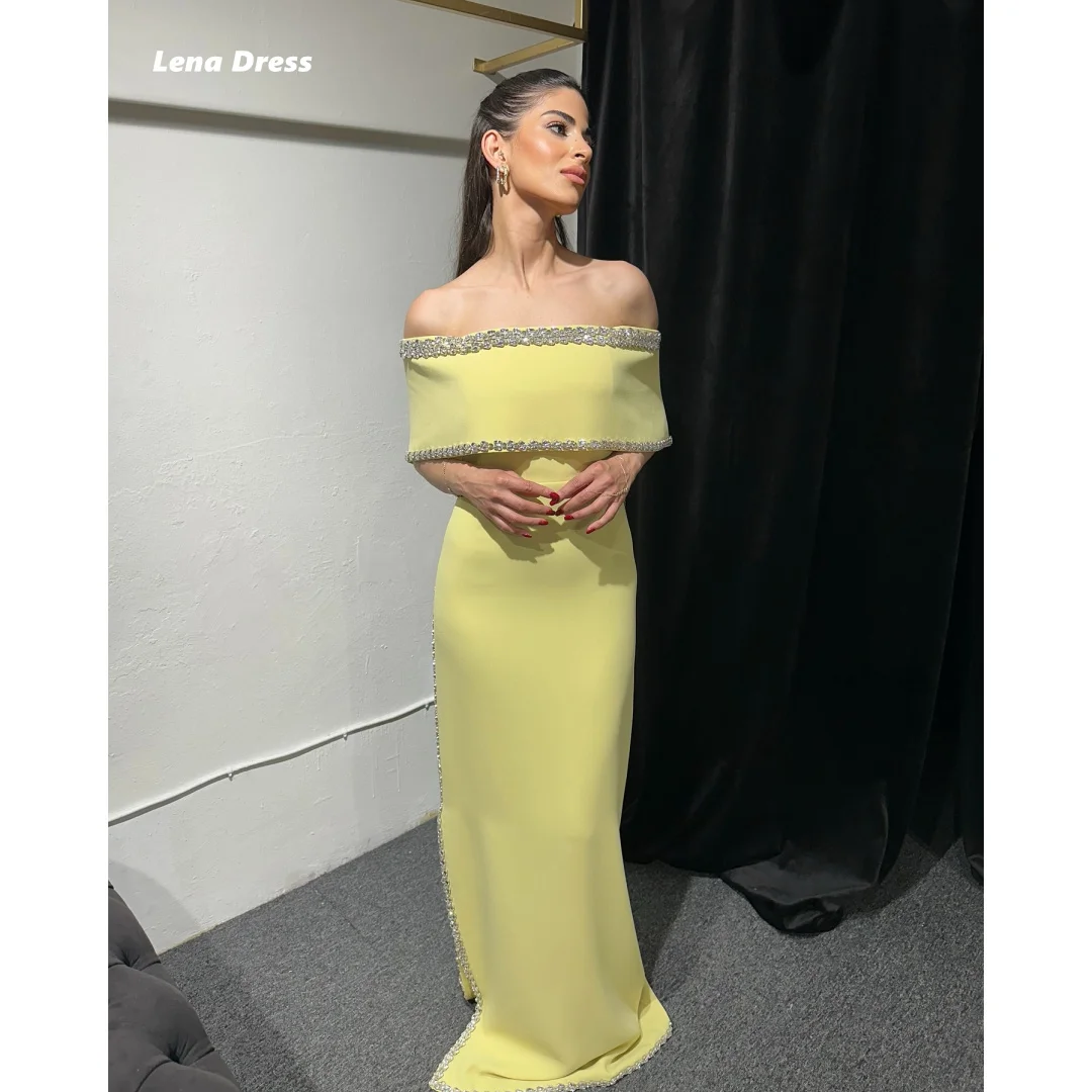 

Lena Ball Gown Dress Off-shoulder Custom Made Luxurious Women's Evening Dresses for Special Occasions Mermaid Shiny Rhinestones