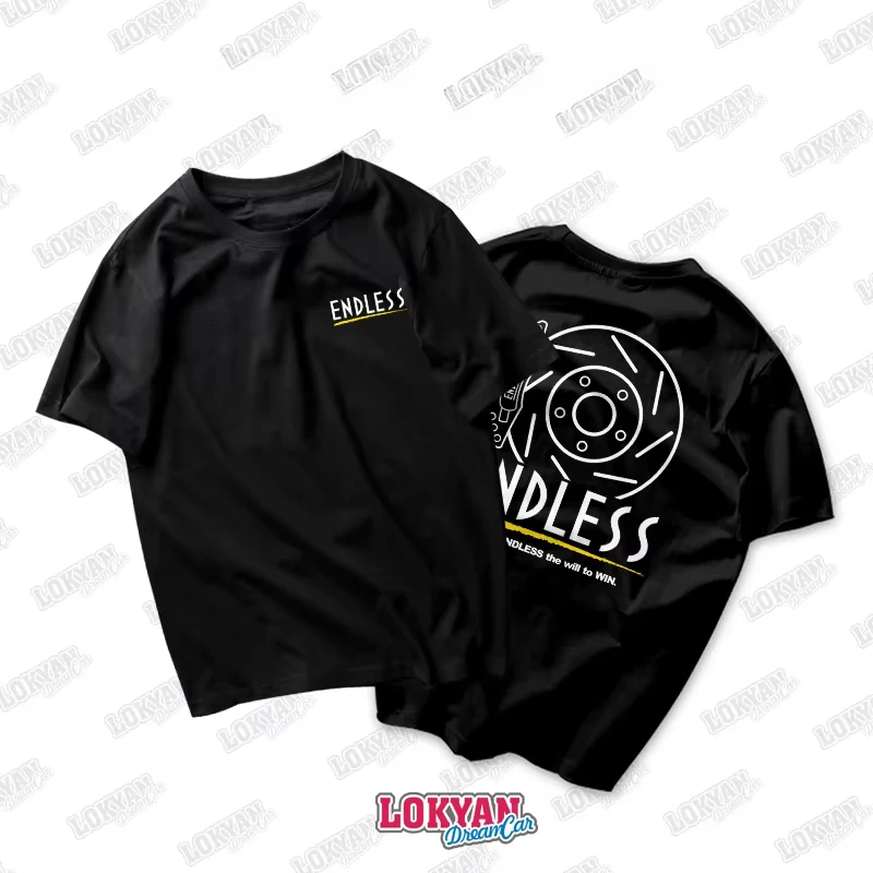 

JDM Modified Car Theme Brake Disc Caliper Modified Car Printed Short Sleeve Motorcycle Graphic Breathable Casual Men's T-shirt