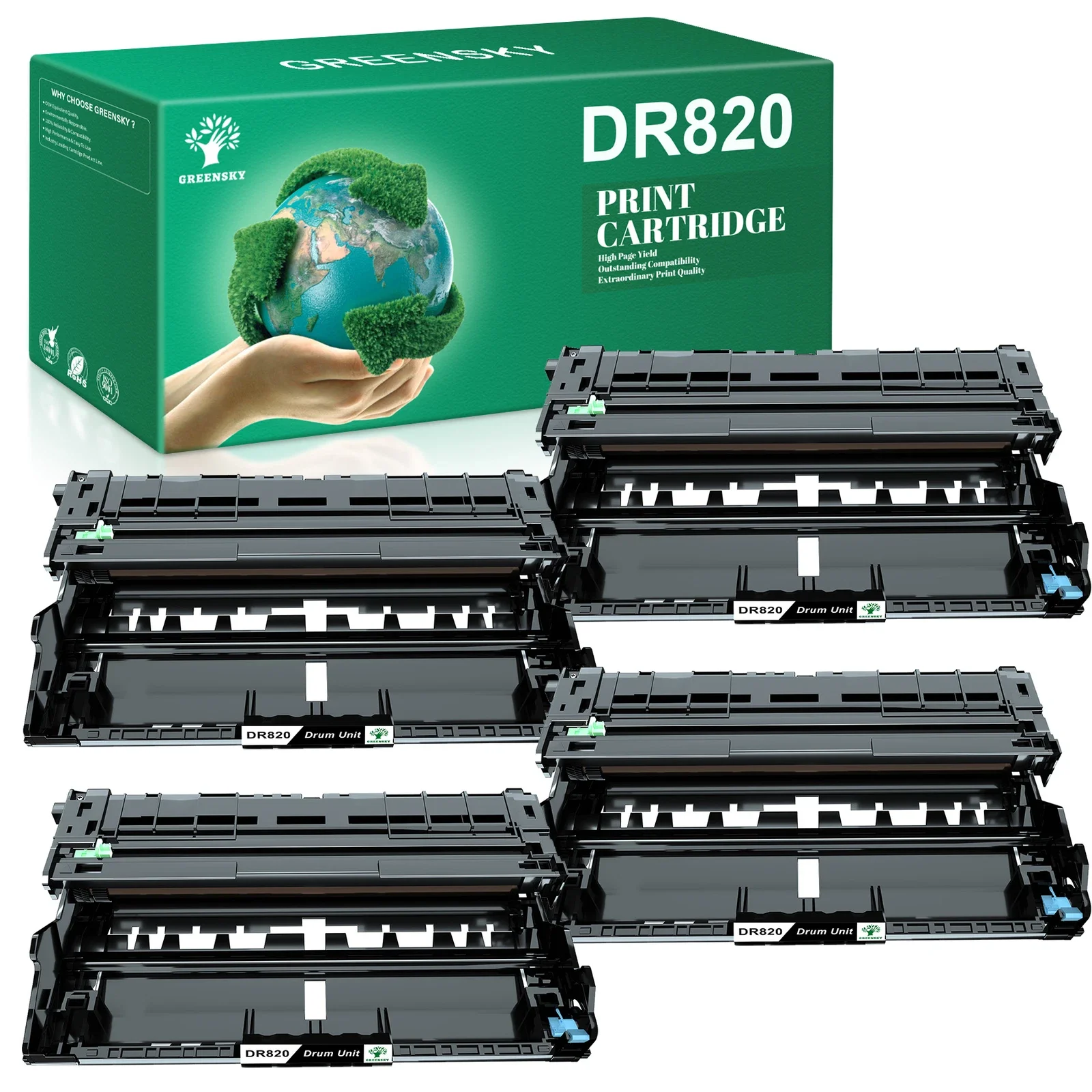 4PACK Drum unit for Brother DR820 MFC-L5900DW MFC-L6700DW HL-L5900DW High Yield