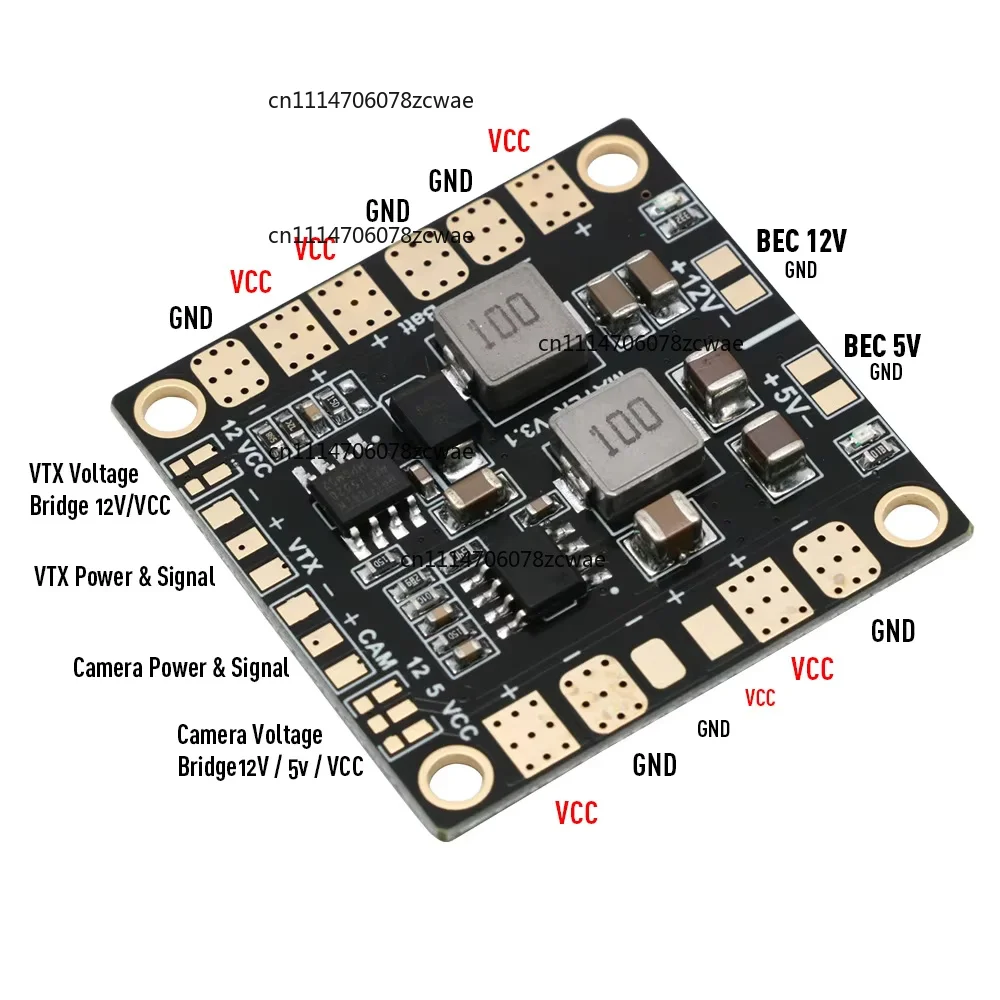 Mini PDB Power Distribution Board 5V 12V BEC for FPV Racing Drone Quadcopter Multicopter DIY RC Parts QAV250 ZMR250