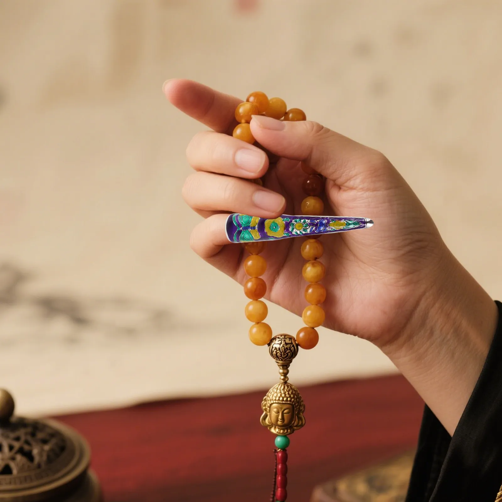 

2Pcs Ancient Queen Costume Fingertips Palace Style Detachable Fake Nail Tips Cosplay Dance Masquerade Halloween Long Finger