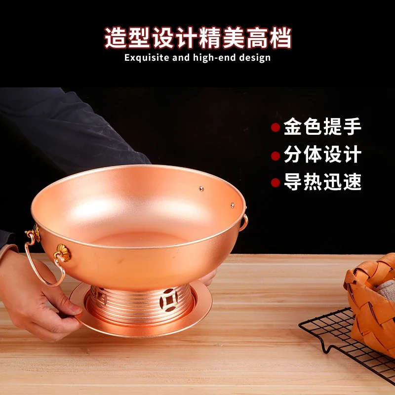 Mini horké hrnec malý vařič dušená maso okamžitý hlupák polévka Čínské horké hrnec outdoorové zelenina domácnost fondue chinoise kastrol