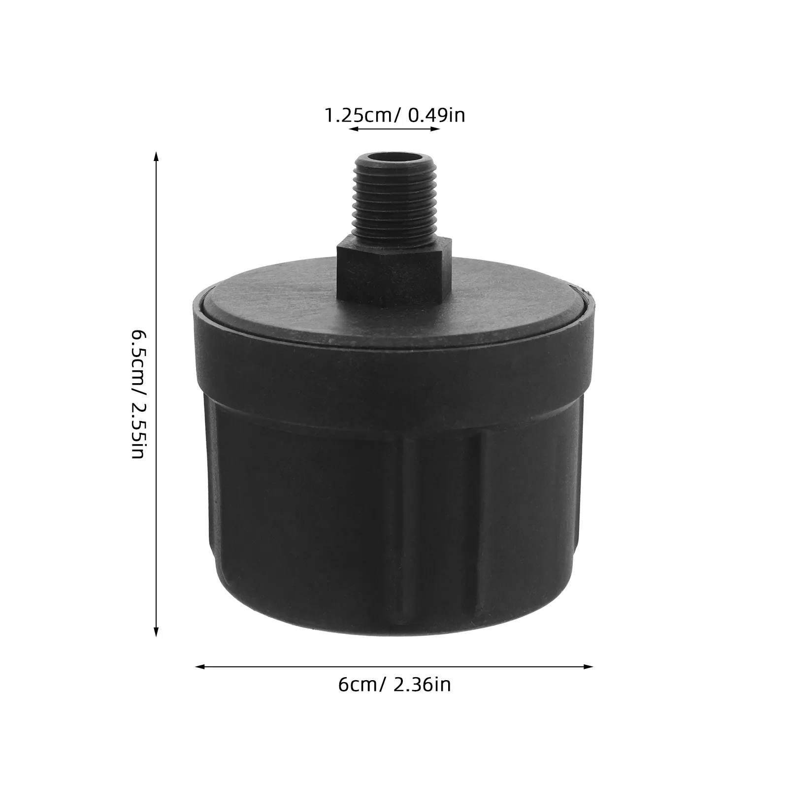2Pcs Oil-Free Air Compressor Muffler Filter Plastic Sound Absorber for Generators Blowers Air Pumps Efficient Airflow Quiet