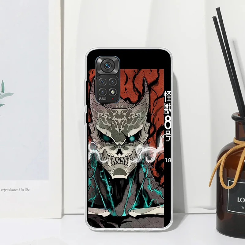 Kaiju No. 8 Anime Phone Case For Xiaomi Redmi Note 13 12S 11S 10S 12 11E 10 Pro Plus 11T 9S 9 8T 8 7 Art Fundas Back Cover