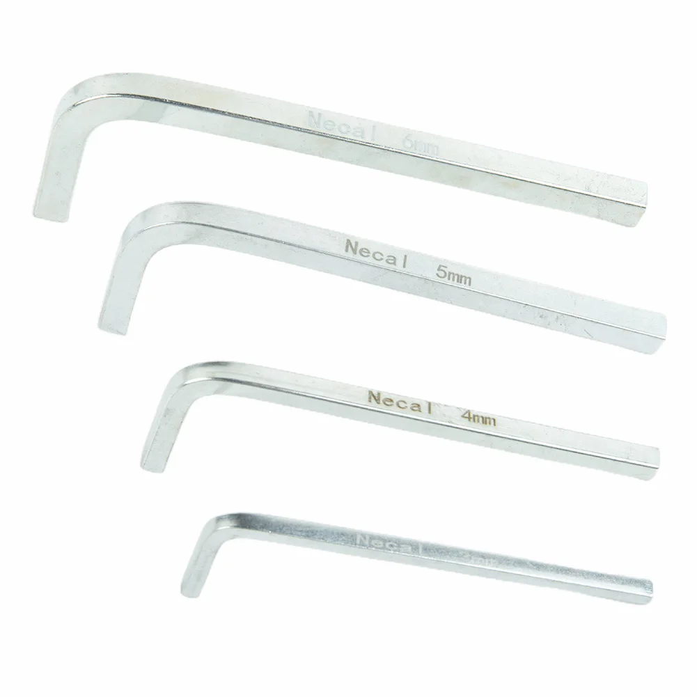 

Get your Hands on the Set for Tightening Square Screws 4Pcs L Shape Square Head Wrench Set of Chromium Vanadium Steel Material