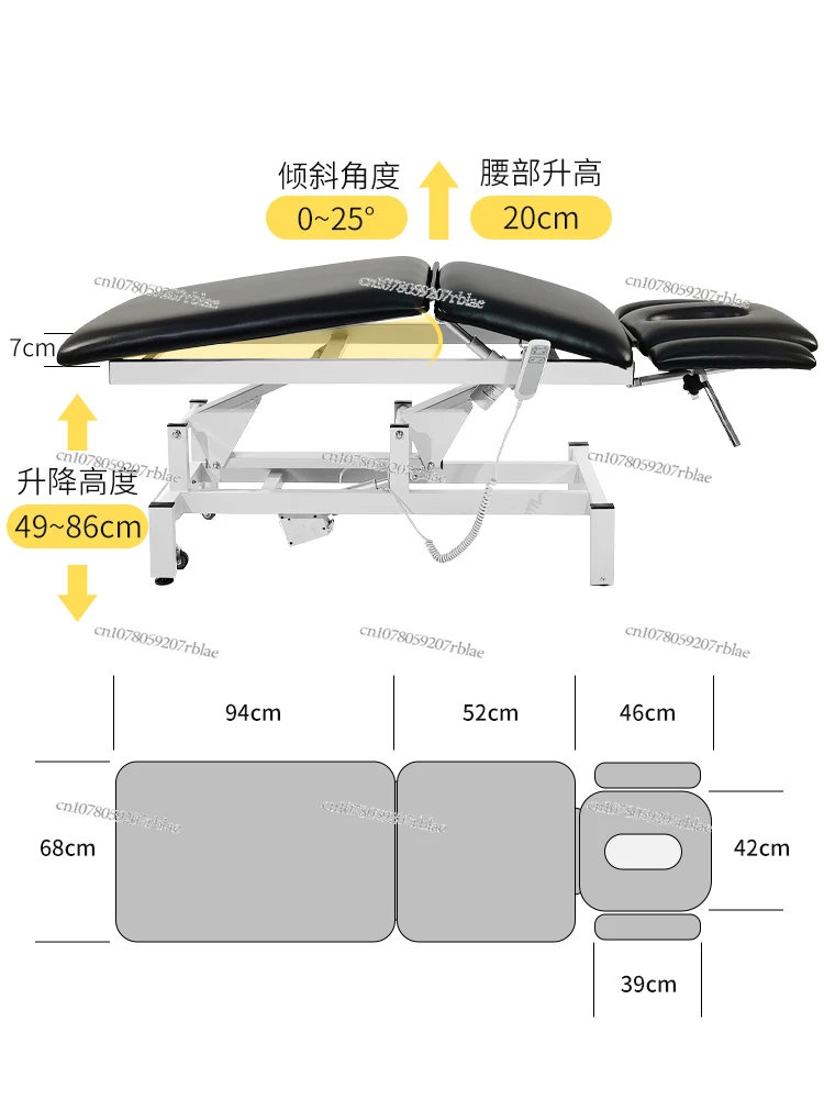 Electric Beauty Bed Bone Setting Physiotherapy Spinal Rehabilitation Treatment Massage Surgery Elevated Bed Special Tattoo