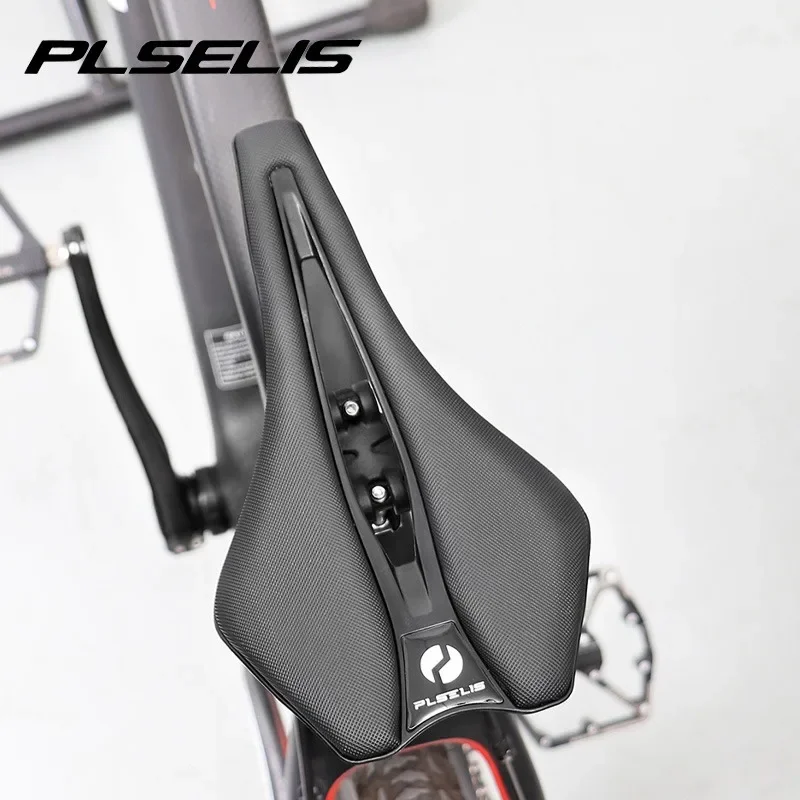 

Hollow Breathable Bicycle Saddle 138mm MTB Road Wide Comfortable Titanium Rail Seat Cushion for Men Women MTB Road Bike