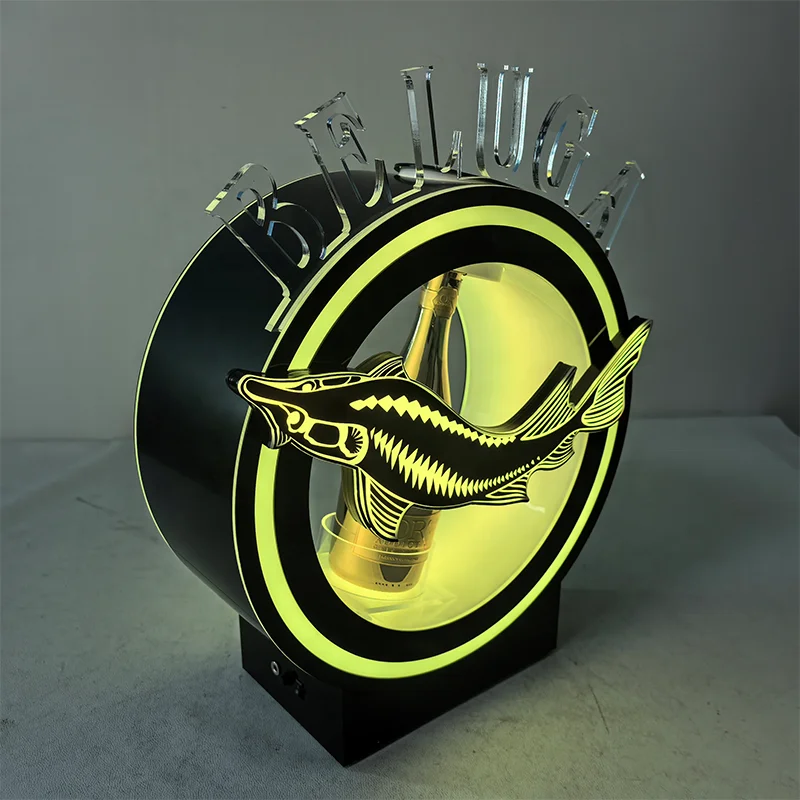 Acrylic Champagne Light Emitting Diode Bottle Presenter Glory VIP Bottle Service Presenter Nightclub Bar Display Stand