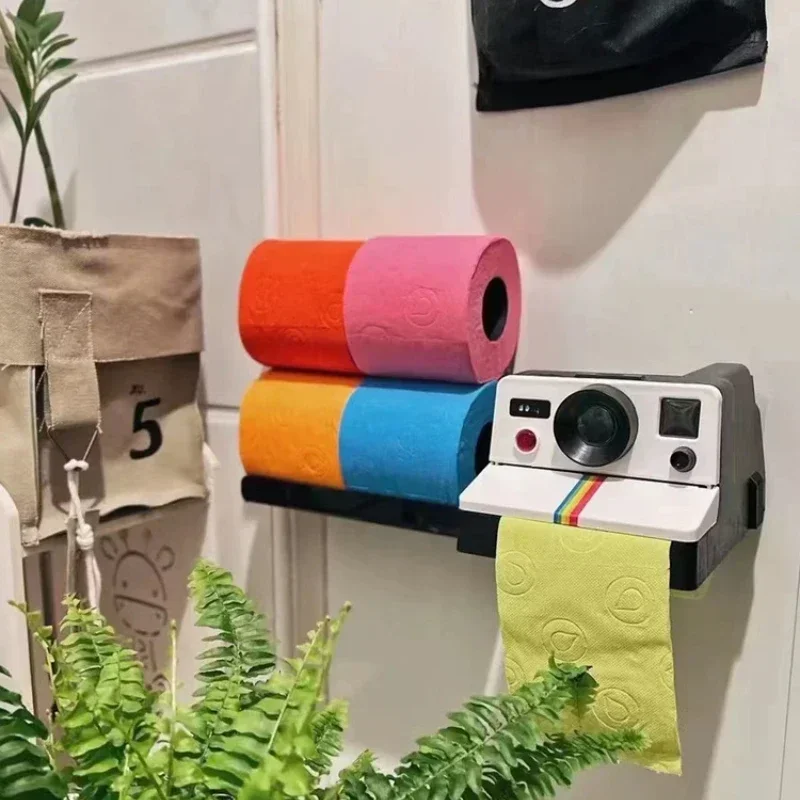 Hot sales New vintage cute camera tissue dispenser toilet roll paper box tissue drawer household tissue drawer toilet good item