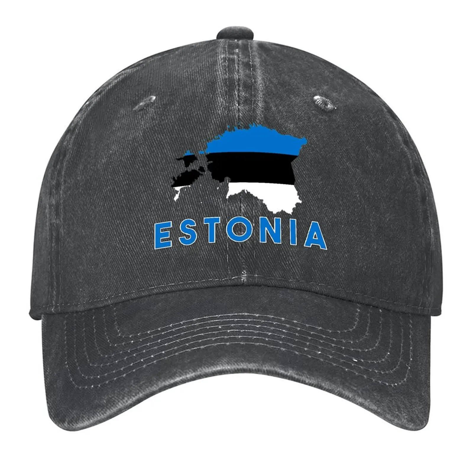 

Estonia Country Flag Gift Design Baseball Cap Hip Hop Horse Hat Luxury Man Hat Luxury Hat Golf Women Men's