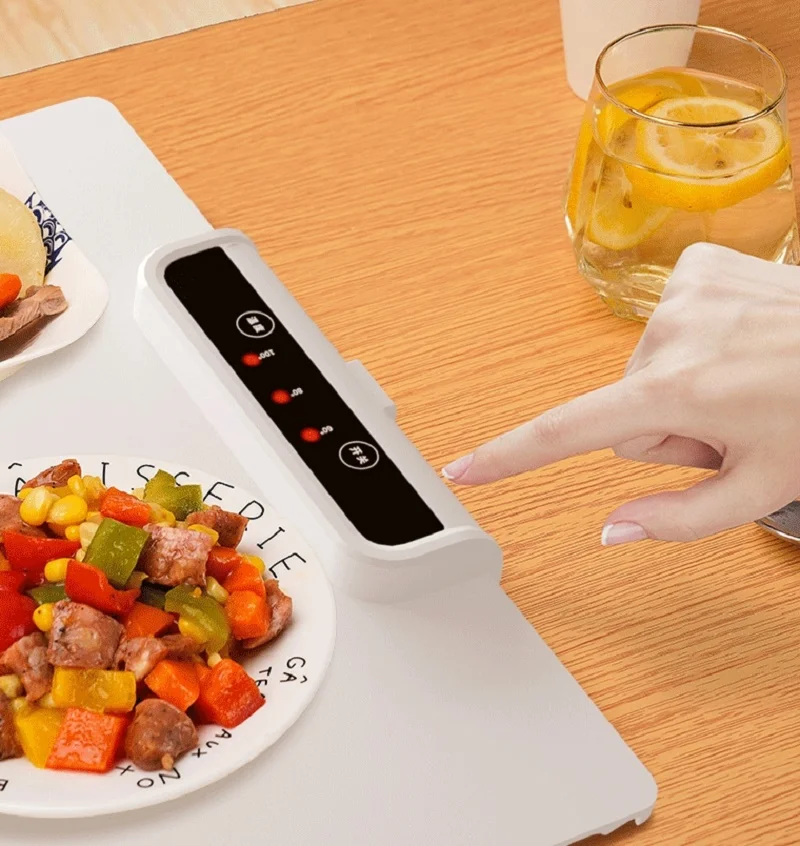 Fast Heating Food Electric Warming Tray Foldable Large Capacity Heating Pad Hot Cutting Board Food Heating Board