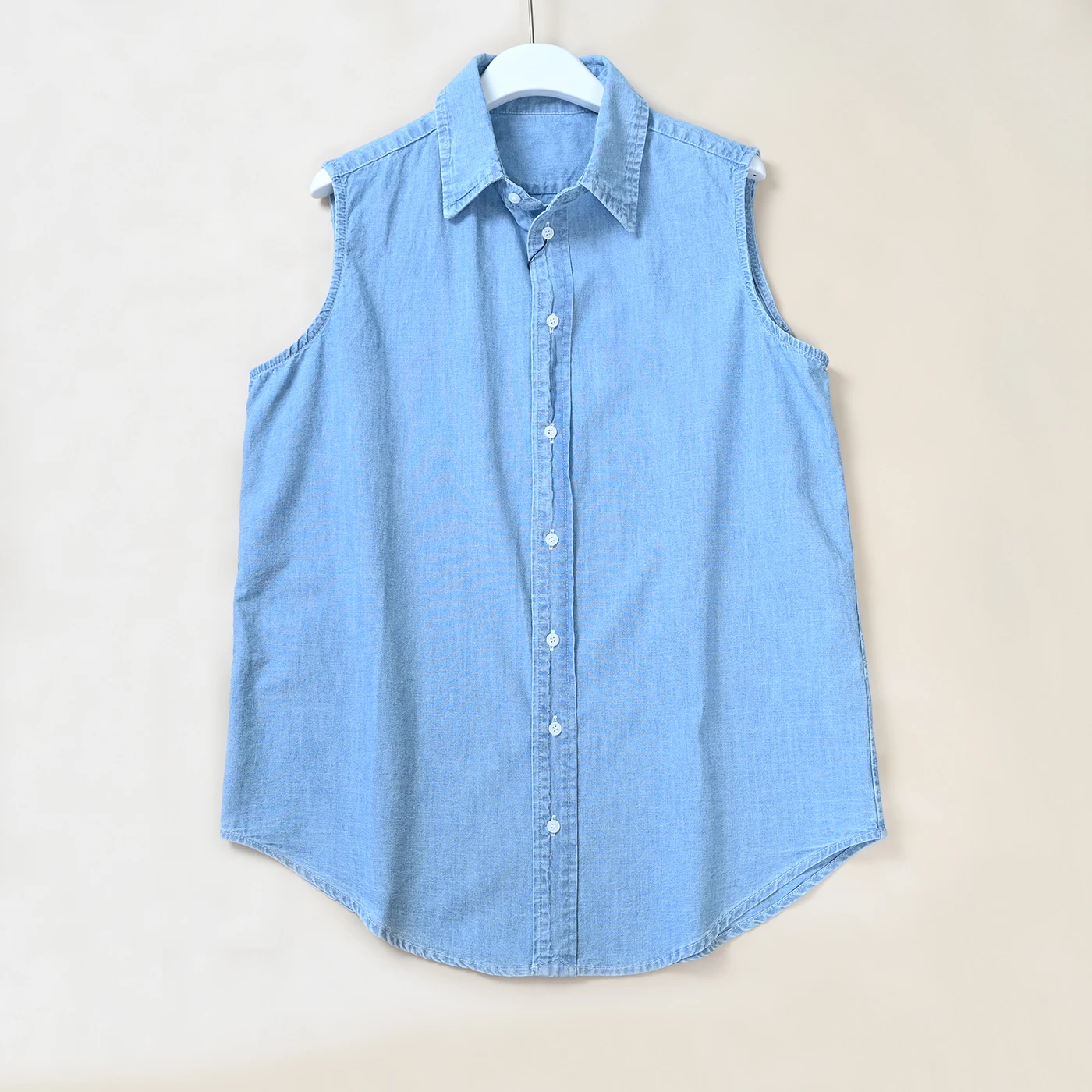 Summer New Women's Loose Fit Sleeveless Embroidered Logo Open Cardigan Shirt Casual Style Comfortable Breathable Casual Top